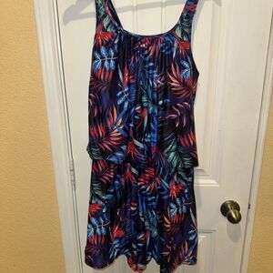 Tempt Me Romper One Piece Swimsuits with Short Bathing Suit Modest Swimwear 18W